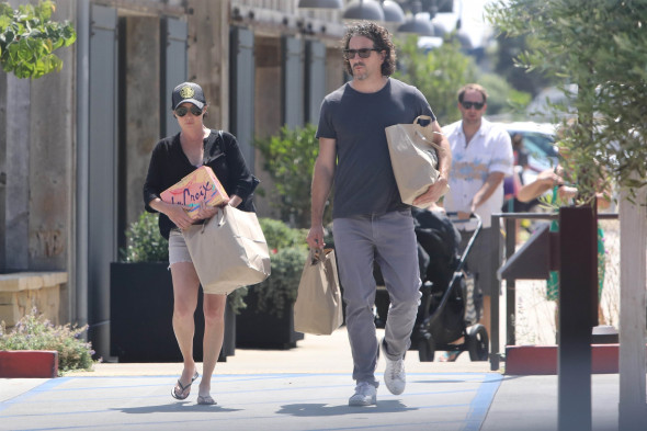 *EXCLUSIVE* Shannen Doherty and Kurt Iswarienko shop at Vintage Grocers Shannen Doherty, Kurt Iswarienko