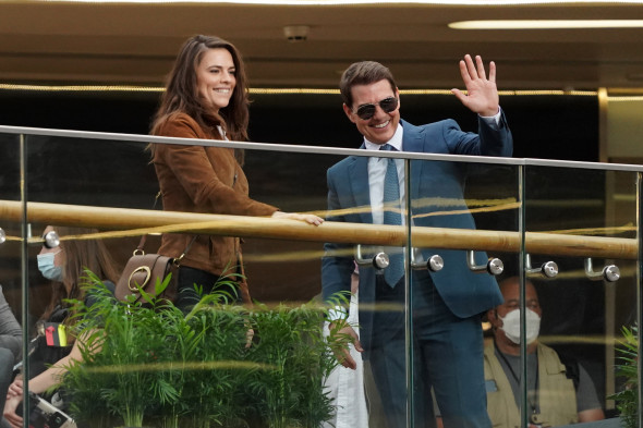 EXCLUSIVE: Tom Cruise And Hayley Atwell Film Scenes For Mission Impossible 7 In The Grand Central Shopping Centre In Birmingham