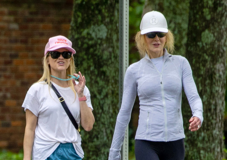 EXCLUSIVE: Reese Witherspoon and Nicole Kidman go for a walk together in Nashville