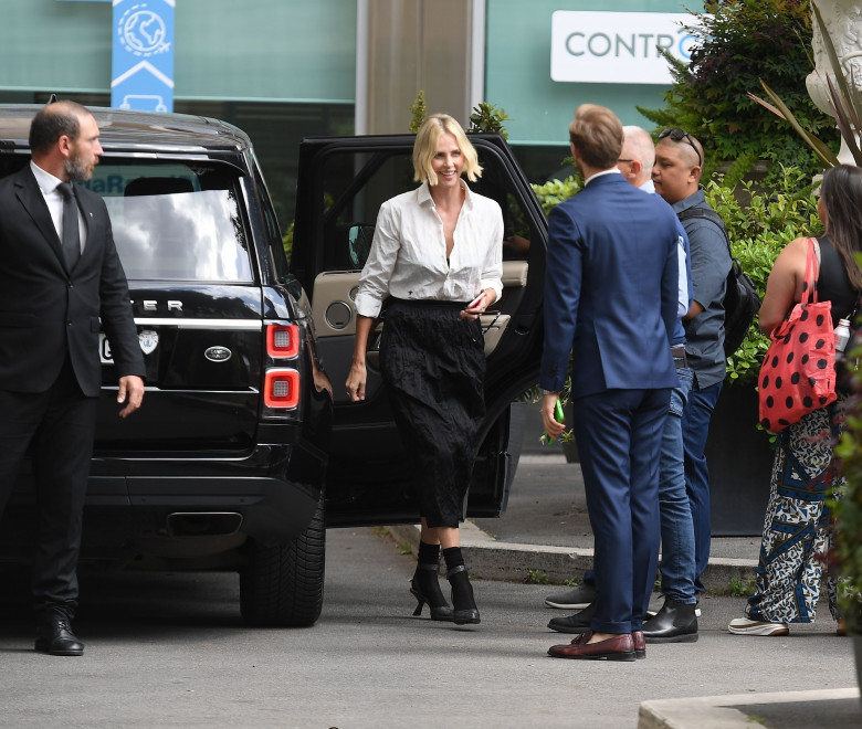 *EXCLUSIVE* The Stars of the upcoming new movie Fast X are seen arriving at an Italian hotel.