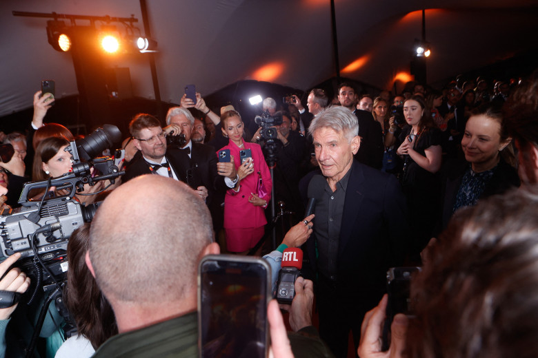 Photocall de la soirée "Indiana Jones et le cadran de la destinée" au Carlton Beach à Cannes, lors du 76ème Festival International du Film de Cannes