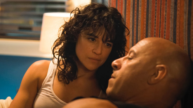 Michelle Rodriguez and Vin Diesel