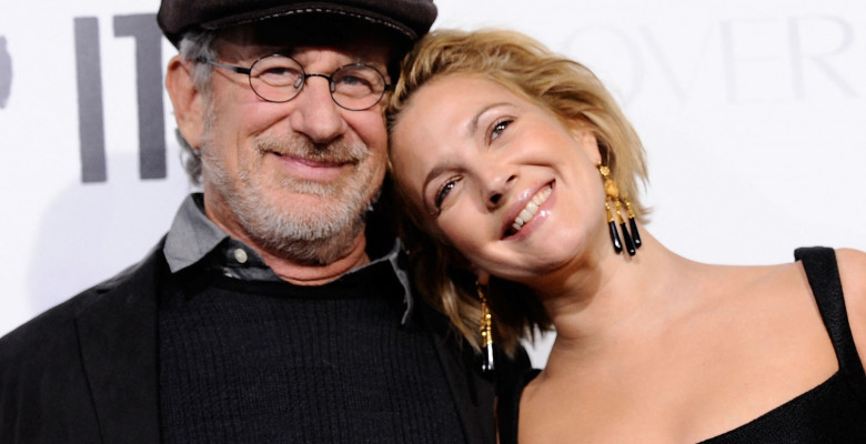 Drew Barrymore și Steven Spielberg