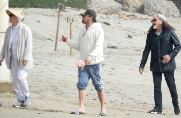 *EXCLUSIVE* Leonardo DiCaprio spends quality time with his dad, stepmom and girlfriend Camila by the beach on Memorial Day