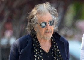 EXCLUSIVE: Al Pacino, soon to be a father again at the age of 83, completes his dapper outfit with a stylish scarf on an outing in Beverly Hills.