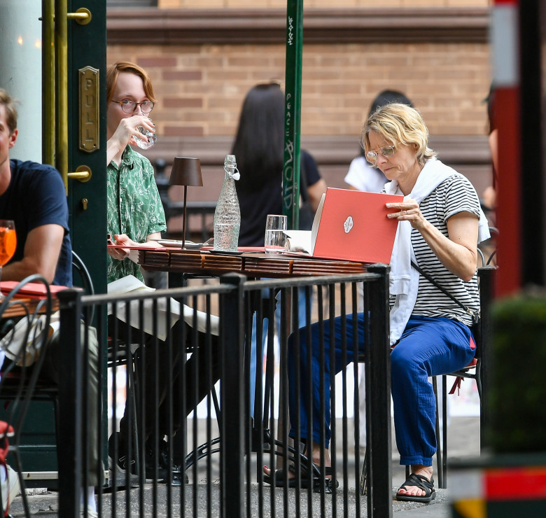 EXCLUSIVE: Jodie Foster is Spotted on rare Outing With Her Son in New York City.