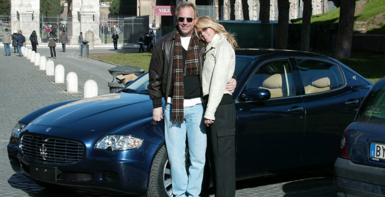 Christine Baumgartner și Kevin Costner