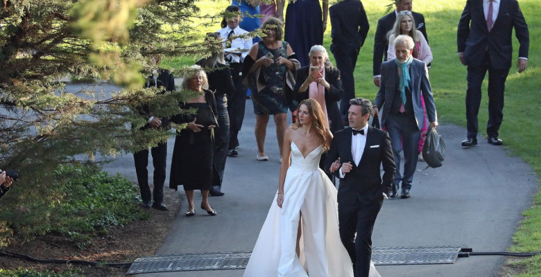 Jon Hamm și Anna Osceola nuntă