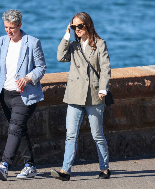 EXCLUSIVE: *NO DAILYMAIL ONLINE* Women's Soccer Enthusiast, And Oscar Winning Actress, Natalie Portman Spotted In Sydney During The FIFA Women's World Cup