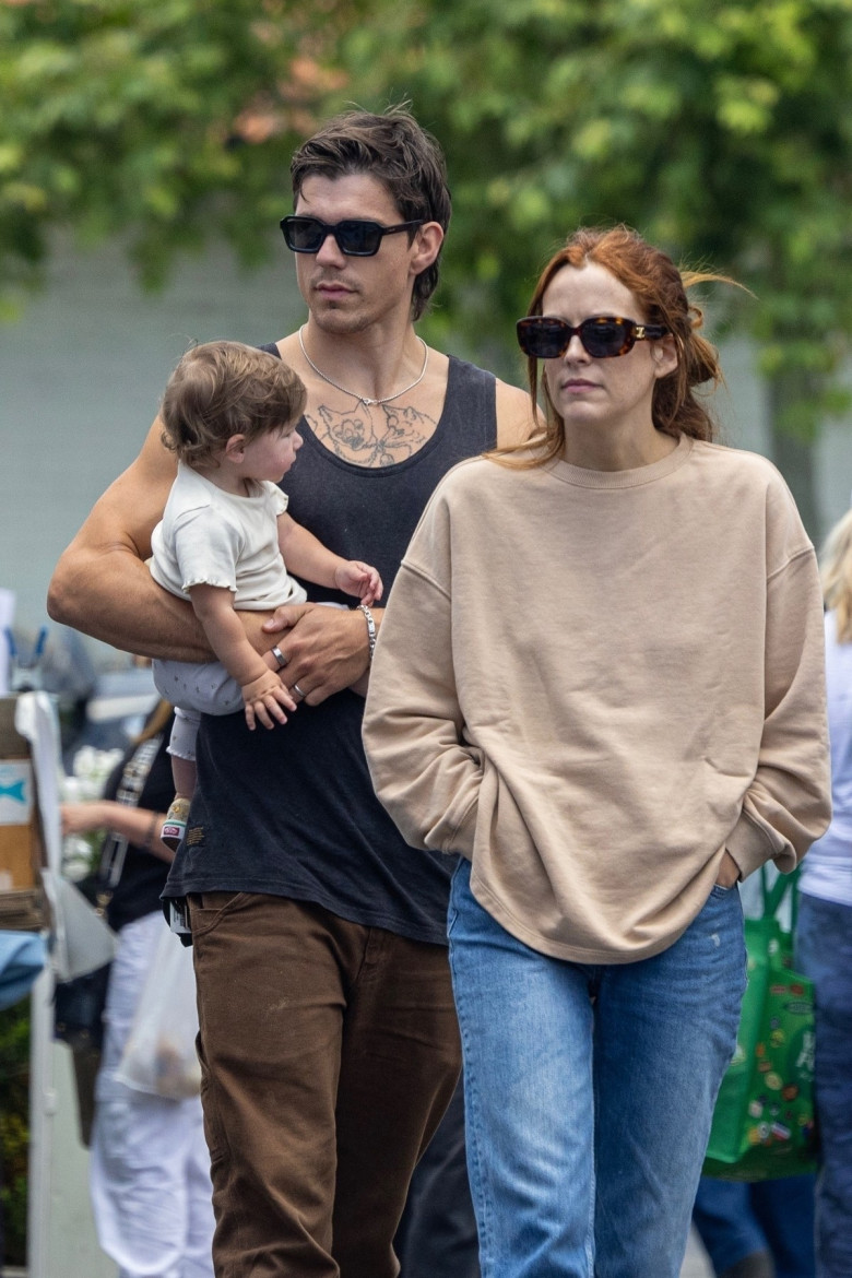 *EXCLUSIVE* Riley Keough and husband Ben start Father's Day with a lunch at Erewhon market with their baby