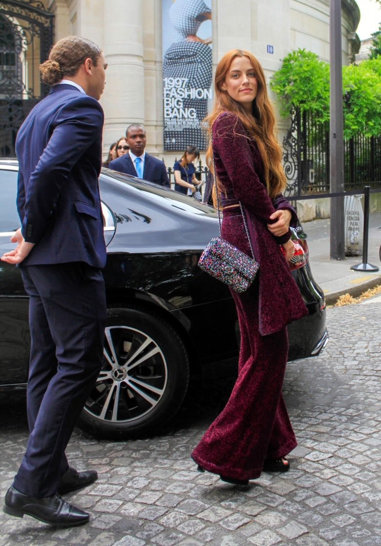 *EXCLUSIVE* Actress Riley Keough arriving at the Chanel Private Lunch in Paris