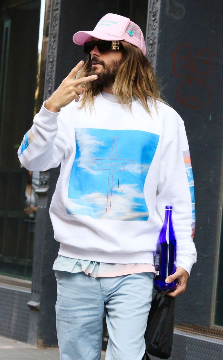 *EXCLUSIVE* Jared Leto makes ladies heads turn in NYC as he steps out with his former assistant, Emma Ludbrook