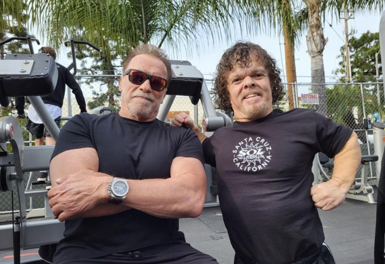 Arnold Schwarzenegger și Douglas Farrell/ Foto: Instagram