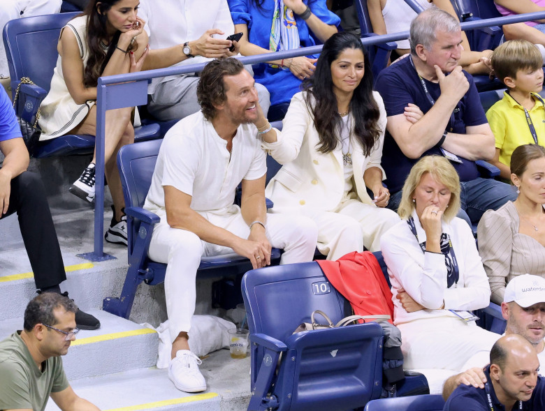 Matthew McConaughey And Camila Alves Attend US Open - NYC