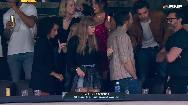 Taylor Swift hugs it out with boyfriend Travis Kelce’s mum Donna Kelce as they hang out in the VIP box at the Chiefs and Jets NFL game