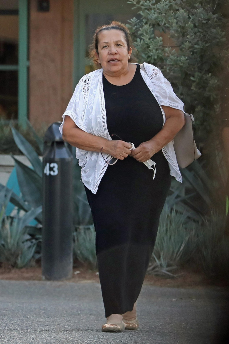 *EXCLUSIVE* Arnold Schwarzenegger's former mistress and former housekeeper is seen after actor referred to their affair as his "F**K Up.'' *WEB MUST CALL FOR PRICING*