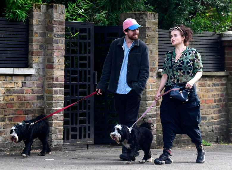 *PREMIUM-EXCLUSIVE* *MUST CALL FOR PRICING* *WEB EMBARGO UNTIL 22:00 HRS UK TIME ON OCT 15th, 2023* Dog-walking pals Helena Bonham Carter and Freddie Highmore's bond is still as strong as ever - after first appearing together on screen 24 years ago as mot