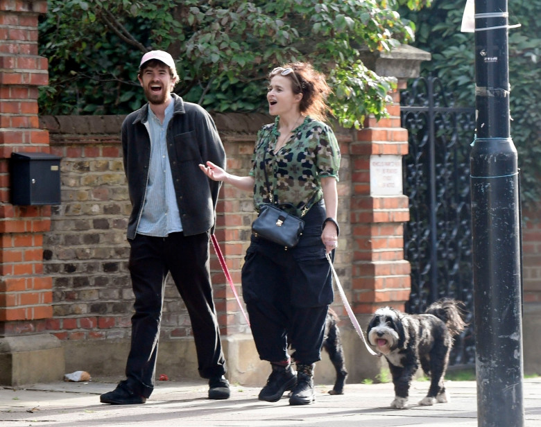 *PREMIUM-EXCLUSIVE* *MUST CALL FOR PRICING* *WEB EMBARGO UNTIL 22:00 HRS UK TIME ON OCT 15th, 2023* Dog-walking pals Helena Bonham Carter and Freddie Highmore's bond is still as strong as ever - after first appearing together on screen 24 years ago as mot