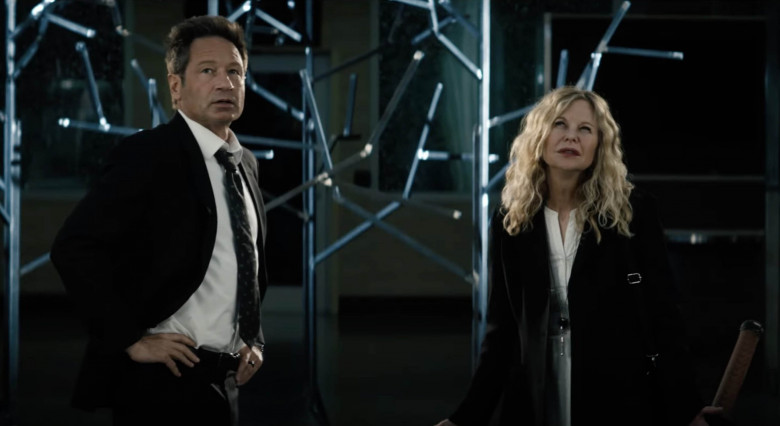 Meg Ryan și David Duchovny în filmul „What Happens Later”/ Profimedia