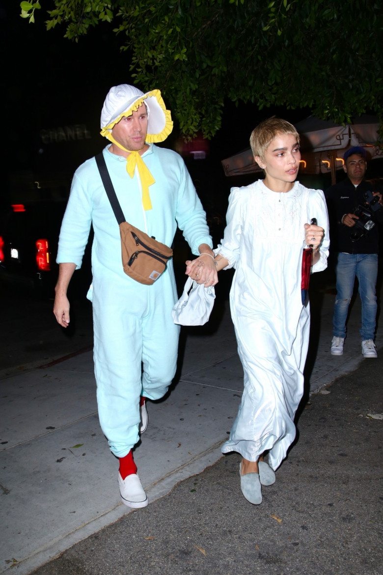 Zoe Kravitz și Channing Tatum, fotografiați în timp ce plecau de la o petrecere de Halloween
