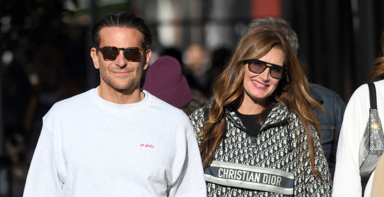 Bradley Cooper steps out for a walk with Brooke Shields and her family after having lunch together in New York City