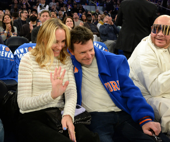 Celebrities At The Boston Celtics Vs New York Knicks Game