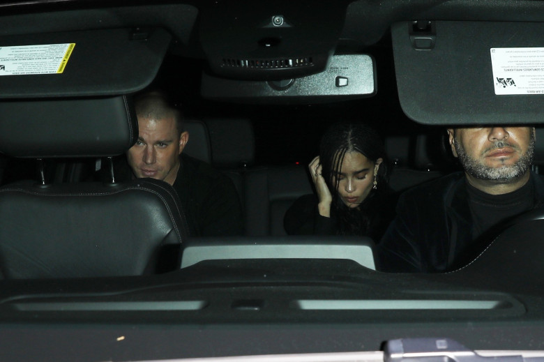 *EXCLUSIVE* Channing Tatum and Zoë Kravitz attend Leonardo DiCaprio's 49th BDAY party!