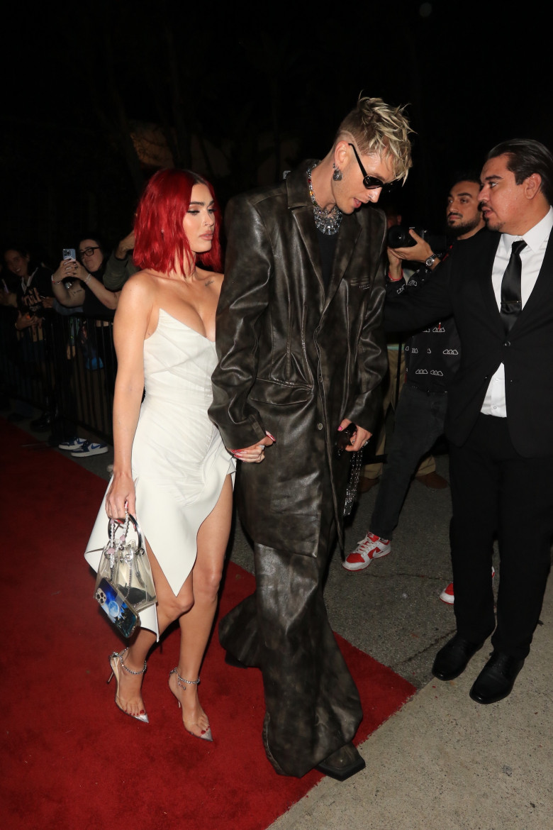 Machine Gun Kelly And Megan Fox Leave GQ Party