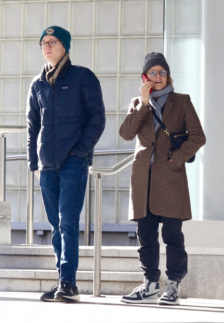 *EXCLUSIVE* Jodie Foster bundles up for the cold weather as she spends quality time with her son Kit in NYC