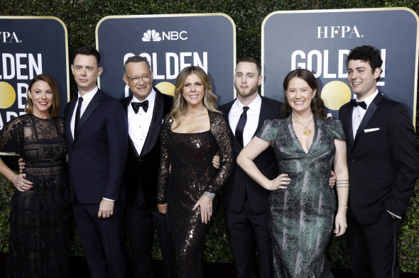 Samantha Bryant, Colin Hanks, Rita Wilson, Tom Hanks, Elizabeth Ann Hanks, Chet Hanks, Truman Theodore Hanks