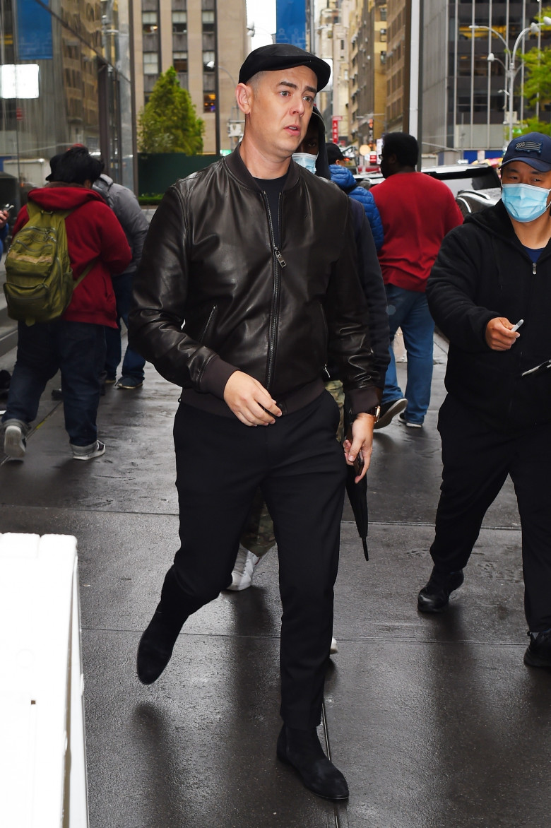 Colin Hanks brings a leather jacket and newsboy cap for a guest appearance on Today