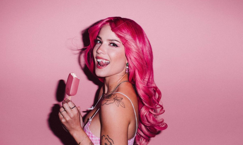 Halsey in new photoshoot to the promote &quot;Magnum&quot; ice cream in the #truetopleasure campaign.
