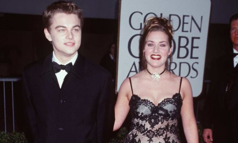 Kate Winslett si Leonardo Di Caprio, la Golden Globes