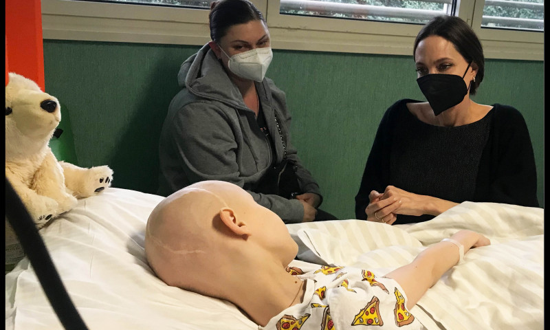 Angelina Jolie visits Ospedale Pediatrico Bambin Gesu