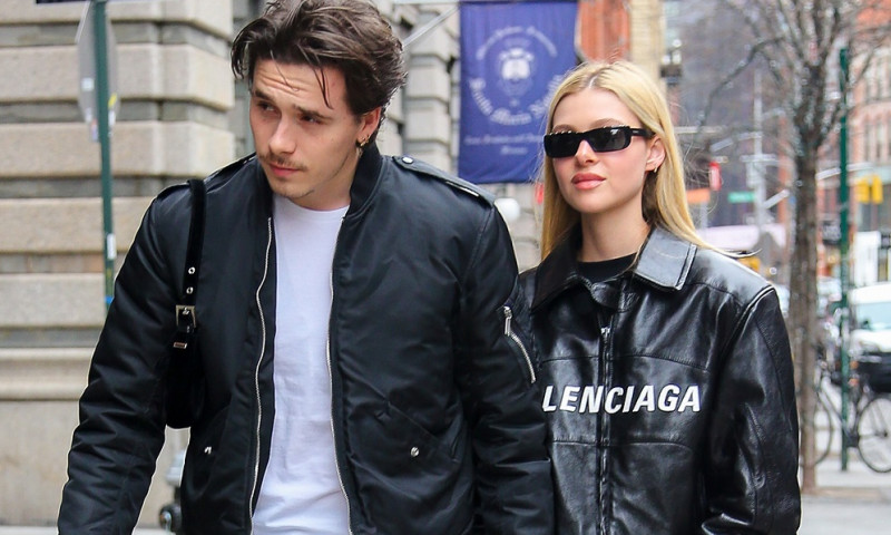 Brooklyn Beckham and Girlfriend Nicola Peltz are seen holding hands as taking a romantic stroll in New York City