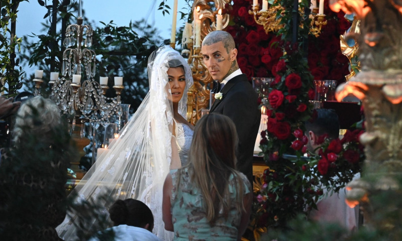 Kourtney Kardashian și Travis Barker nunta/ Profimedia