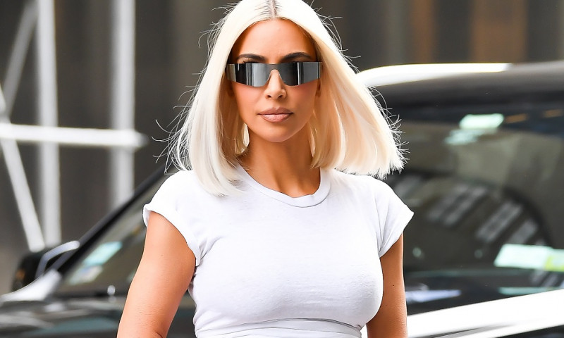 Kim Kardashian wears Balenciaga in New York City