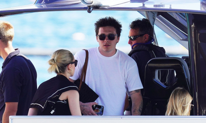 *EXCLUSIVE* Newlyweds Brooklyn Beckham and Nicola Peltz enjoyed lunch at the Eden Roc restaurant in Cap Antibes