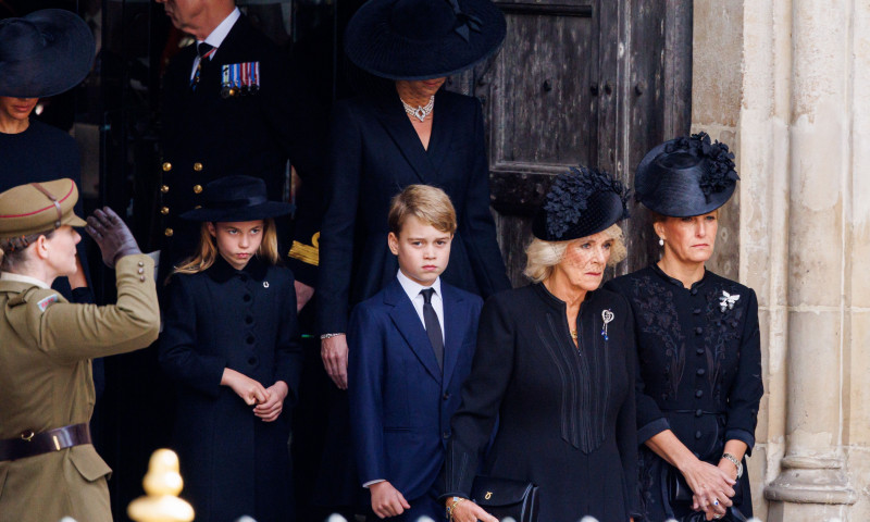 Prințul George la înmormântarea Reginei Elisabeta a II-a/ Profimedia