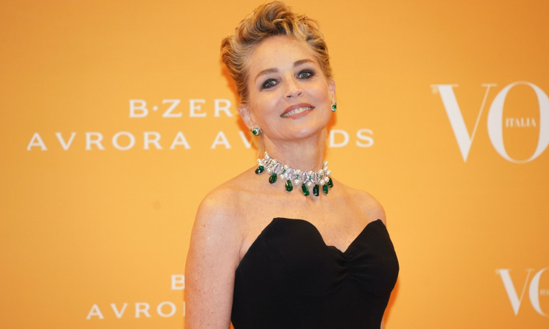 Sharon Stone attends the Bulgari party in Milano