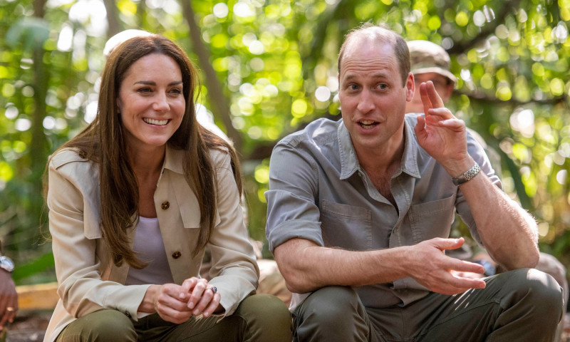 Kate Middleton și prințul William în vizita regala în Belize/ Profimedia