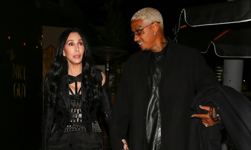 Cher and Alexander Edwards were seen leaving The Nice Guy nightclub at 1 AM