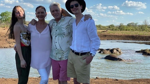 Michael Douglas, Catherine Zeta Jones și copiii lor