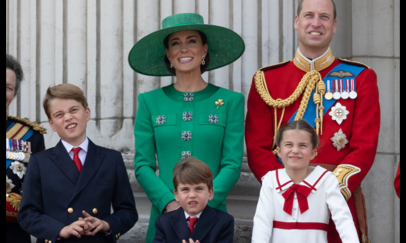 Copiii prințului William și ai lui Kate Middleton, la parada Trooping the Colour