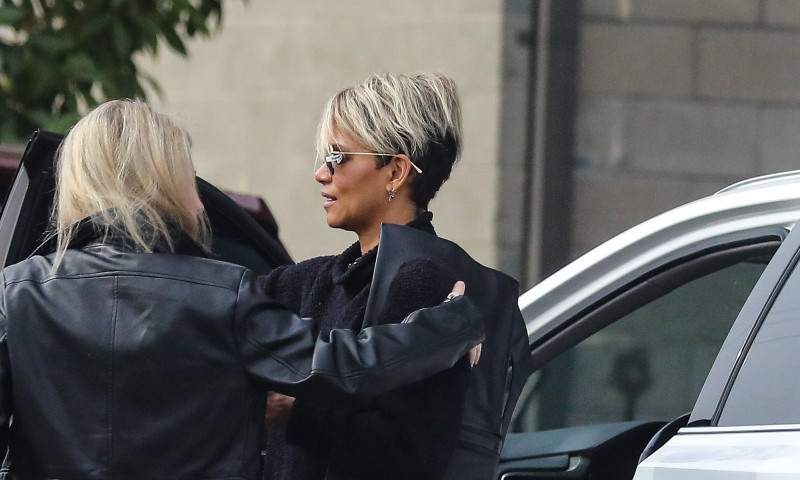 *EXCLUSIVE* Halle Berry rocks a unique ensemble while visiting an art gallery in Santa Monica