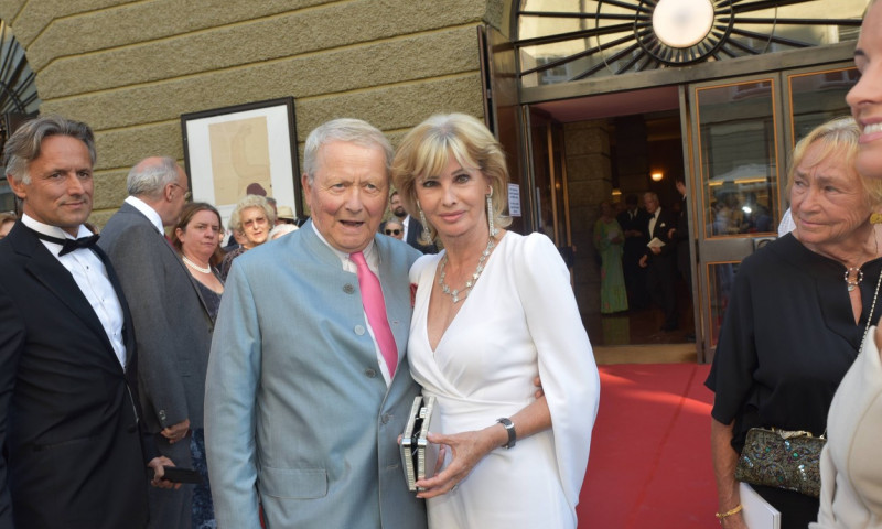 Wolfgang Porsche și soția lui, Claudia