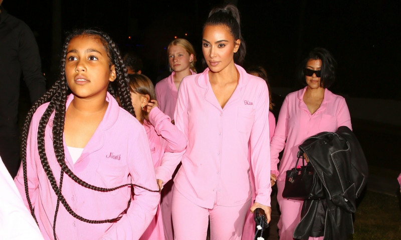 Kim Kardashian threw a sleepover party for her daughter North West at Nobu restaurant in West Hollywood. Kim rented a Party bus for her daughter. Kourtney Kardashian and her daughter were there too. After Nobu they went to the Beverly Hills Hotel