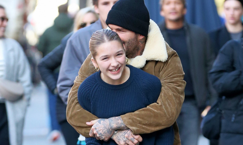 David Beckham și fiica lui, Harper/ Profimedia