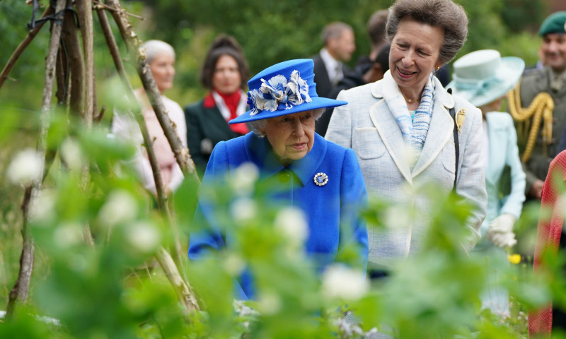 The Queen And The Princess Royal Visit The Childrens Wood, Glasgow