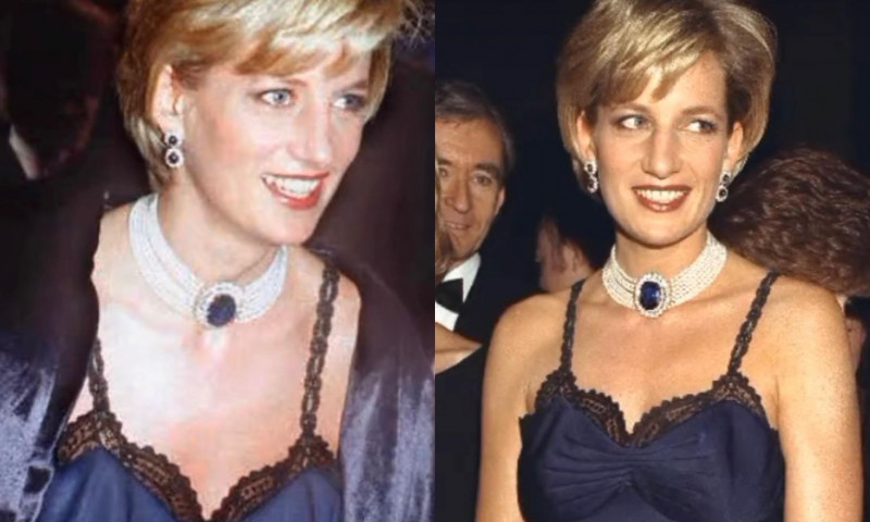 Prințesa Diana la Met Gala în 1996/ Foto: Captură video TikTok